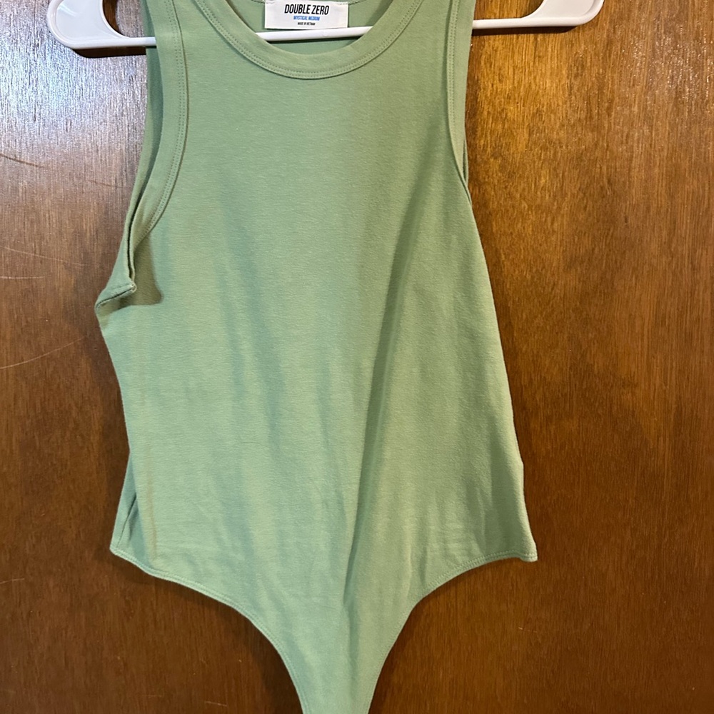 Double Zero Sage Green Bodysuit